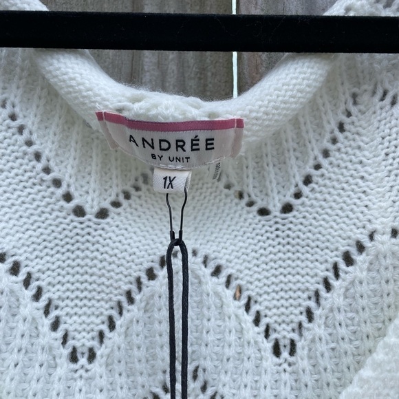 Andree by Unit Francine Boho Open Knit Slouchy Crocheted Sweater - Picture 14 of 14